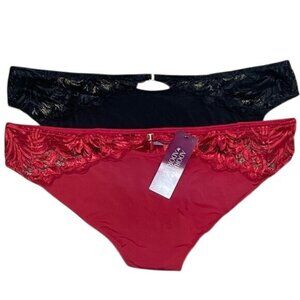 Adored by Adore Me Women’s Layla Thong Underwear, 2-Pack Size 3X | New